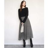 チェック柄シフォンスカート/洗える | MK MICHEL KLEIN | 詳細画像4 