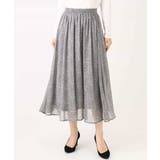 ツイード調チェックプリント シフォンスカート/洗える | MK MICHEL KLEIN | 詳細画像13