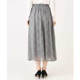 ツイード調チェックプリント シフォンスカート/洗える | MK MICHEL KLEIN | 詳細画像15