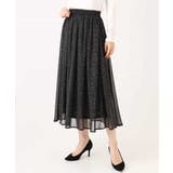 ツイード調チェックプリント シフォンスカート/洗える | MK MICHEL KLEIN | 詳細画像19