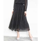 ツイード調チェックプリント シフォンスカート/洗える | MK MICHEL KLEIN | 詳細画像2