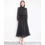 ツイード調チェックプリント シフォンスカート/洗える | MK MICHEL KLEIN | 詳細画像3