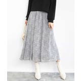 ツイード調チェックプリント シフォンスカート/洗える | MK MICHEL KLEIN | 詳細画像6