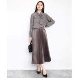 レザー調ランダムプリーツスカート/洗える | MK MICHEL KLEIN | 詳細画像12