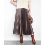 レザー調ランダムプリーツスカート/洗える | MK MICHEL KLEIN | 詳細画像2