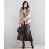 レザー調ランダムプリーツスカート/洗える | MK MICHEL KLEIN | 詳細画像28