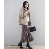 レザー調ランダムプリーツスカート/洗える | MK MICHEL KLEIN | 詳細画像30