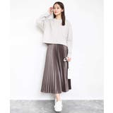 レザー調ランダムプリーツスカート/洗える | MK MICHEL KLEIN | 詳細画像9