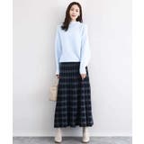 チェック柄プリーツニットスカート/洗える | MK MICHEL KLEIN | 詳細画像13