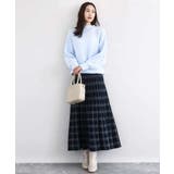 チェック柄プリーツニットスカート/洗える | MK MICHEL KLEIN | 詳細画像14
