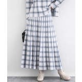 チェック柄プリーツニットスカート/洗える | MK MICHEL KLEIN | 詳細画像2