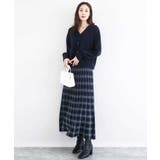 チェック柄プリーツニットスカート/洗える | MK MICHEL KLEIN | 詳細画像20