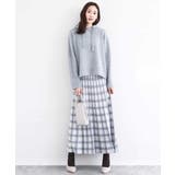 チェック柄プリーツニットスカート/洗える | MK MICHEL KLEIN | 詳細画像6