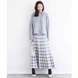 チェック柄プリーツニットスカート/洗える | MK MICHEL KLEIN | 詳細画像7