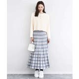チェック柄プリーツニットスカート/洗える | MK MICHEL KLEIN | 詳細画像9