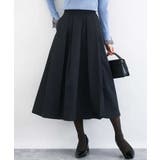 メモリータフタ タックフレアスカート/洗える | MK MICHEL KLEIN | 詳細画像2