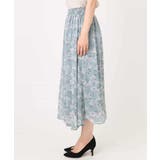 花柄シフォンスカート/洗える | MK MICHEL KLEIN | 詳細画像18 