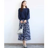 花柄シフォンスカート/洗える | MK MICHEL KLEIN | 詳細画像6 