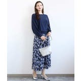 花柄シフォンスカート/洗える | MK MICHEL KLEIN | 詳細画像7 