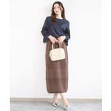 アイレット編みクロシェ風ニットスカート/洗える | MK MICHEL KLEIN | 詳細画像20