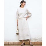 アイレット編みクロシェ風ニットスカート/洗える | MK MICHEL KLEIN | 詳細画像36