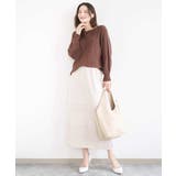 アイレット編みクロシェ風ニットスカート/洗える | MK MICHEL KLEIN | 詳細画像4