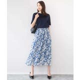 花柄シフォンスカート/洗える | MK MICHEL KLEIN | 詳細画像5