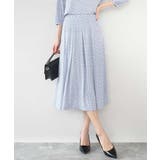 幾何柄ジャージータックスカート/洗える | MK MICHEL KLEIN | 詳細画像12 