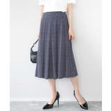 幾何柄ジャージータックスカート/洗える | MK MICHEL KLEIN | 詳細画像2 