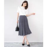 幾何柄ジャージータックスカート/洗える | MK MICHEL KLEIN | 詳細画像3 