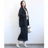 オーガンジートリコットシアータイトスカート/洗える | MK MICHEL KLEIN | 詳細画像16 