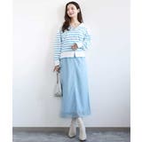 オーガンジートリコットシアータイトスカート/洗える | MK MICHEL KLEIN | 詳細画像4 