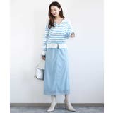 オーガンジートリコットシアータイトスカート/洗える | MK MICHEL KLEIN | 詳細画像5 