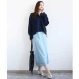 オーガンジートリコットシアータイトスカート/洗える | MK MICHEL KLEIN | 詳細画像7 