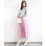 タックフレアスカート（無地）/洗える | MK MICHEL KLEIN | 詳細画像12 