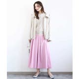 タックフレアスカート（無地）/洗える | MK MICHEL KLEIN | 詳細画像4 