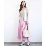 タックフレアスカート（無地）/洗える | MK MICHEL KLEIN | 詳細画像7 