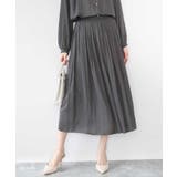 サテンプリーツスカート/UVカット/洗える | MK MICHEL KLEIN | 詳細画像15