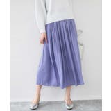 サテンプリーツスカート/UVカット/洗える | MK MICHEL KLEIN | 詳細画像2