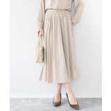 サテンプリーツスカート/UVカット/洗える | MK MICHEL KLEIN | 詳細画像6