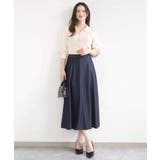 [SANAGARAシリーズ]デニムライク フレアスカート 接触冷感 | MK MICHEL KLEIN | 詳細画像15 