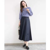 [SANAGARAシリーズ]デニムライク フレアスカート 接触冷感 | MK MICHEL KLEIN | 詳細画像19 