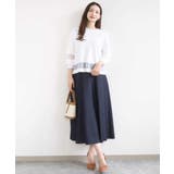 [SANAGARAシリーズ]デニムライク フレアスカート 接触冷感 | MK MICHEL KLEIN | 詳細画像27 