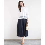 [SANAGARAシリーズ]デニムライク フレアスカート 接触冷感 | MK MICHEL KLEIN | 詳細画像29 