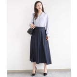 [SANAGARAシリーズ]デニムライク フレアスカート 接触冷感 | MK MICHEL KLEIN | 詳細画像31 