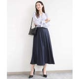 [SANAGARAシリーズ]デニムライク フレアスカート 接触冷感 | MK MICHEL KLEIN | 詳細画像32 