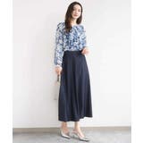 [SANAGARAシリーズ]デニムライク フレアスカート 接触冷感 | MK MICHEL KLEIN | 詳細画像34 