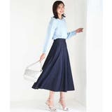 [SANAGARAシリーズ]デニムライク フレアスカート 接触冷感 | MK MICHEL KLEIN | 詳細画像42 