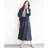 [SANAGARAシリーズ]デニムライク フレアスカート 接触冷感 | MK MICHEL KLEIN | 詳細画像5 