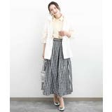 タックフレアスカート（ギンガムチェック）/洗える | MK MICHEL KLEIN | 詳細画像7 